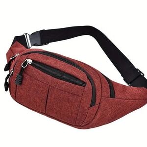 NEW!  Red Fanny  Bag